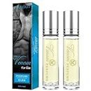 Men's/Women's Pheromone Rollerball Perfume 10ml: natural eau de cologne, exudes deadly temptation, essential for dating and flirting, glamour upgrades (Women's Perfumes, 2 bottle)