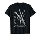 Violon, instrument de musique, violon étudiant, passe-temps T-Shirt