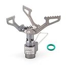 BRS Stove BRS 3000T Stove Titanium Ultralight Backpacking Stove Portable Propane Camping Stove Gas Burner Camp Stove only 26g with Extra O Ring (BRS-3000T Stove)