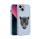 A.S. PLATINUM iPhone 13 6.1 inch Back Cover Case|Electroplated Crome Embroidery Leather Case| Full Camera Protection | Raised Edges | Super Soft Side TPU | - (Multicolor, Pattern 6)