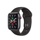 Apple Watch Series 5 40mm (GPS + Celular) - Caja De Aluminio En Gris Espacial / Negro Correa Deportiva (Reacondicionado)