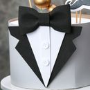 Bowtie Collar Decorating Tool Men Suit Cake Topper Cupcake Fathers Day DIY Pa:'h