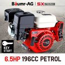 BAUMR-AG 6.5HP Petrol Engine Stationary Motor OHV Horizontal Shaft Electric Star