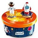 Moon Landing Music Box Theme Cake Topper with Astronaut and Spaceship Dancing Figures and Fly Me To The Moon Melody