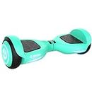 Gotrax Edge Hoverboard with 6.5" LED Wheels & Headlight, Top 6.2mph & 2.5 Miles Range Power by Dual 200W Motor, UL2272 Certified and 50.4Wh Battery Self Balancing Scooters for 44-176lbs(Teal)