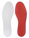 bama 201750-999-40 "Thermo Thin Fit Insole, White/Red, Size 40