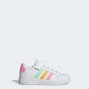 adidas kids Grand Court Court Elastic Lace and Top Strap Shoes