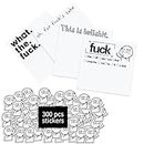 FSZMan 300Pcs Funny Novelty Memo Pads, Funny Notepads for Office,Funny Sassy Rude Desk Accessory Gifts for Friends, Co-Workers（Set of 5）