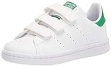 Adidas Originals Unisex Stan Smith (End Plastic Waste) Sneaker, White/White/Green, 4 Big Kid