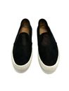 Frye Camille Womens Sneakers Shoes Size 8 Black Suede Laser Perforated Slip On