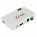 HDMI zu RF Koaxial Konverter Box Adapter mit Fernbedienung für TV, EU-Stecker