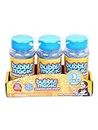Bubble Magic Bubble Solution Bottle with Wand - Pack of 3 118 ML Each, with Specially Designed Grooves to Hold More Solution, Gift Set for Boys & Girls for The Age 3 Years and Above, Multicolor (BM50001)