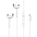 Apple Headphones Wired Earbuds with Lightning Connector【Apple MFi Certified】in-Ear Stereo Noise Canceling Isolating Headphones for iPhone 14/13/12/11/SE/X/XR/XS/8 (Built-in Microphone&Volume Control)