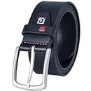 Pierre Cardin leather belt men, jeans belt men 40 mm wide, belt men full cowhide leather black, Farbe/Color:nero, Size US/EU:Bundweite 85 cm Gesamtlänge 100 cm W 33.5 M