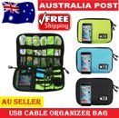 New Cable Organiser Bag Charger USB Electronic Accessories Storage Travel Case
