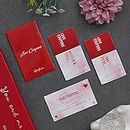 eCraftIndia Set of 12 Love Coupons Greeting Cards - Valentine Gift for Girlfriend, Boyfriend, Husband, Wife (Red & White)
