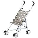 Dolls Foldable Stroller Buggy Jogger Baby Doll Pram Dolls Accessories Toy (Stars)