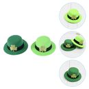  2 pz accessori per capelli per bambini cappello design clip verde forcina superiore abbigliamento