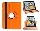 LIKECASE Rotate 360 Degree Universal [Standing Cover] Flip Case Cover for Samsung Galaxy Tab E 8.0 Inch (SM-T375/T377/P77) (2016) Orange