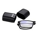 Read Optics Readers Glasses: Foldable 3.00 Computer Screen and Mobile Phone Protection Spectacles in Hard Travelling Case with Blue Light + UV Filter Anti-Glare Clear Lens. Unisex [1 to 3.5]