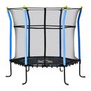 Kids Trampoline - Blue 5.2ft With Enclosure Indoor Outdoor for 3-10 Years