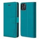 TOHULLE Case for iPhone 11 Pro Max, Premium PU Leather Wallet Case with Card Holder Kickstand Magnetic Closure Shockproof Flip Folio Case Cover for iPhone 11 Pro Max (6.5 Inch) - Blue