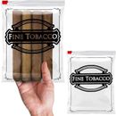 Plastic Zip Bags Pack of 100 Slider-Top Seal “Fine Tobacco" 8.5x10, 4 Mil