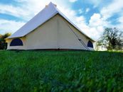 BTV - 1 tienda de campaña de lona de lujo para acampar al aire libre glamping vacaciones estancia