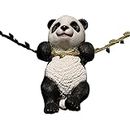 KAIXIAOH Swing Panda Garden Statue, Tree Hanging Sculpture, Cute Animal Figurines for Garden, Lawn, Patio, Yard, Porch, Christmas Decorations