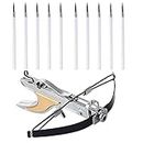 Mini Compound Bow Pocket Crossbow Model and Arrows Set Bow Survival Bow Archery Gift Pistol Hand Held Gun Archery Hunting Cross Bow Archery Set Metal Material Toothpick Catapult