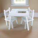 Juego de mesas y sillas para niños Mobel de madera para niños guardería sala de juegos muebles de juego blanco