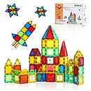 Magblock Magnetic Building Blocks Sets - 46PCS Magnetic Tiles | Magnet Game Toy | Construction Educational Toys for 3 4 5 6 Years Old Boys & Girls On Birthday