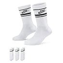 NIKE DX5089-103 Sportswear Everyday Essential Socks Unisex White/Black/Black M