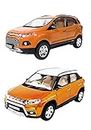 Amisha Gift Gallery Toy Car for Kids Eco Sport with Brezza Model Car Exclusive Combo SUV Car Toy Miniature Pull Back Action Mini Vehicle Scaled Models Toys for Boys, Girls & Kids
