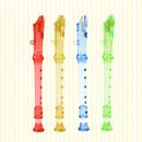  4 piezas mini clarinete para flauta para niños pequeño instrumento musical