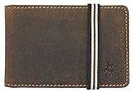 Visconti Bandit Collection Leather Card Holder with Elastic Closure RFID BN1, Oil Tan, One Size