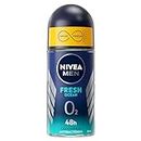 Nivea Men - Desodorante de bola Fresh Ocean 0% (1 x 50 ml), desodorante para hombre, protección 48 h, cuidado de hombre sin sal de aluminio y sensación de frescor