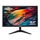 FRONTECH 18.5 Inch HD LED Monitor | Refresh Rate 60 Hz, 1366 x 768 Pixels | Wall Mountable Slim & Stylish Design with 16.7M Colors| HDMI & VGA Ports, Built-in Power Supply (MON-0061,Black)