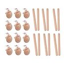 24 Pcs Musical Percussion Instrument Set，Musical Castanets Instrument and Music Rhythm Sticks.Clap Board Music Educational，Classroom DIY Wooden Percussion Instrument Finger Castanets Rhythm