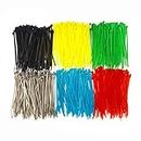 Electronic Spices Pack of 120 (2.5mmX100mm) Multicoloured Multifunction Wrapping Nylon 66 ties (Each colour 20pcs)