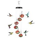Charming Wind Chimes Hummingbird Feeders - 2024 Upgrade Outdoor Hanging Ants and Bees New Wind Chime Hummingbird Feeder - Hummingbird Feeders for Outdoors Garden Decoration