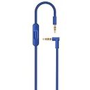 Replacement Inline Remote Mic Extension Audio Cable Cord for Monster Beats by Dr Dre Solo Solo HD Studio Wireless Pro Detox Mixr Executive Headphones (Blue)