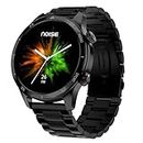 Noise Mettalix 1.4" Display, Bluetooth Calling Smart Watch with Metallic Strap, Stainless Steel Finish, Functional Crown, 7-Day Battery (Elite Black)