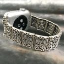 Beaded Apple Watch Band Women iWatch Jewellery Fitbit Bracelet Tibetan Silver 5