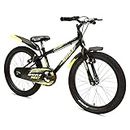 Avon Buke Bicycles Nest 20T Cycle For Kids 5 To 8 Years Children Bicycle Bike Bmx |High-Tensile Steel| Ideal Cycle For Kids: 8 To 11Yrs|Rigid Fork|V Brake|Steel Rim (Black Matt Gloss Finish) - 11 Inch