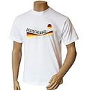 thb Richter Deutschland Germany T-Shirt Trikot Fan Shirt Fanshirts Rundhals Fußball Weltmeister weiß Weiss Herren (XL)