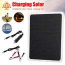 22W Solar Panel 12V Trickle Charger Maintainer Boat Car RV Battery Charger Kit