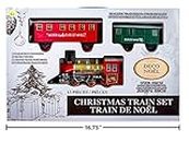 Christmas Train Set with Realistic Train Sound and Headlight - 13 Pcs