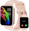 Smart Watches (Calls) Compatible w iPhone/Android Fitness Heart Rate Waterproof