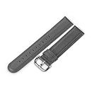 TRUSTTWO P22 20mm Genuine Leather Watchband Compatible with Samsung Galaxy Watch Active 2 Smart Watch 40mm 44mm Strap 20mm Band Width Watchband The New (Band Color : Gray, Band Width : Gear S4)